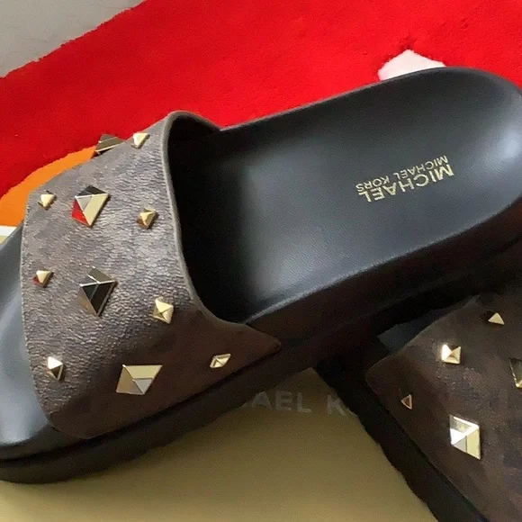 Michael Kors Tyra slides sandals - Picture 3 of 6